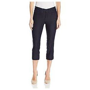 NYDJ Alina Stretch Capri Jeans Dark Enzyme